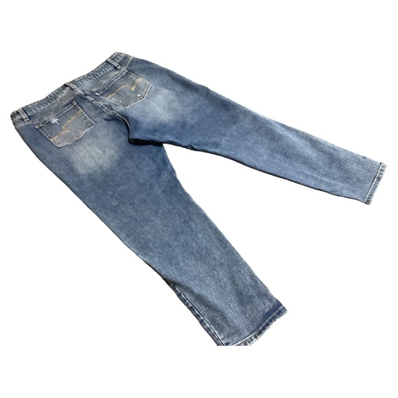 Time and True Women’s High Rise 5 Pockets Distressed Blue Skinny Jeans Size 18 - Picture 10 of 14